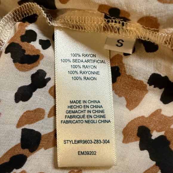 Anthropologie Cloth & Stone Luisa Leopard button down womens - Picture 7 of 12